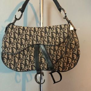 Christian Dior monogram blk purse